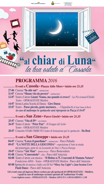 Programma al chiar di Luna